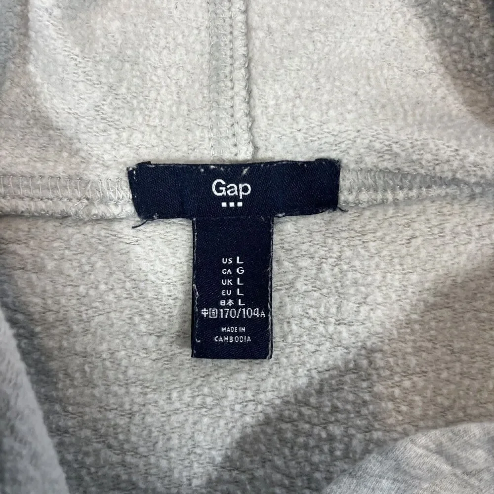Gap Kids Large Gray Hooded Pullover Sweatshirt‎ Hoodie